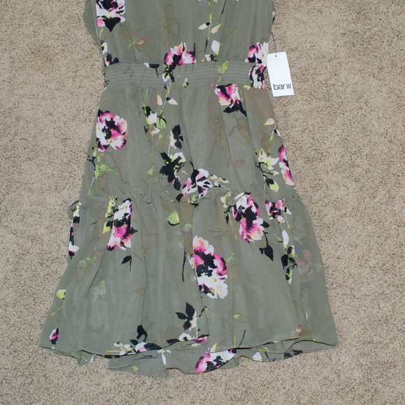 Green Floral Bar III Dress XS - Picture 3 of 4